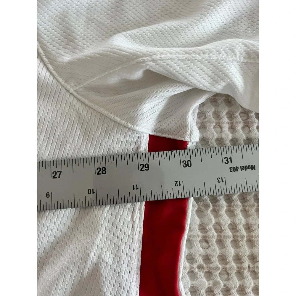 Nike Team Training White Red Dri-fit Short Sleeve Polo Shirt‎ Sz 4XL $60